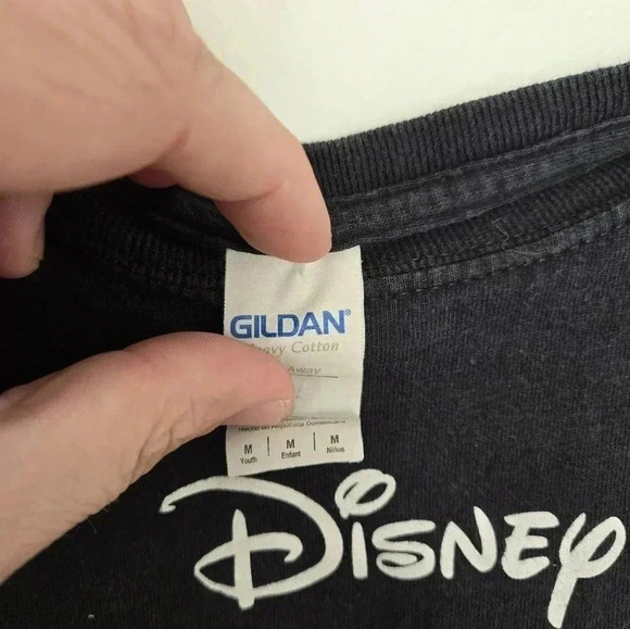 Vintage 90s Disney Beauty and the Beast T-shirt Black Kids Size Medium M Rare - Picture 4 of 8